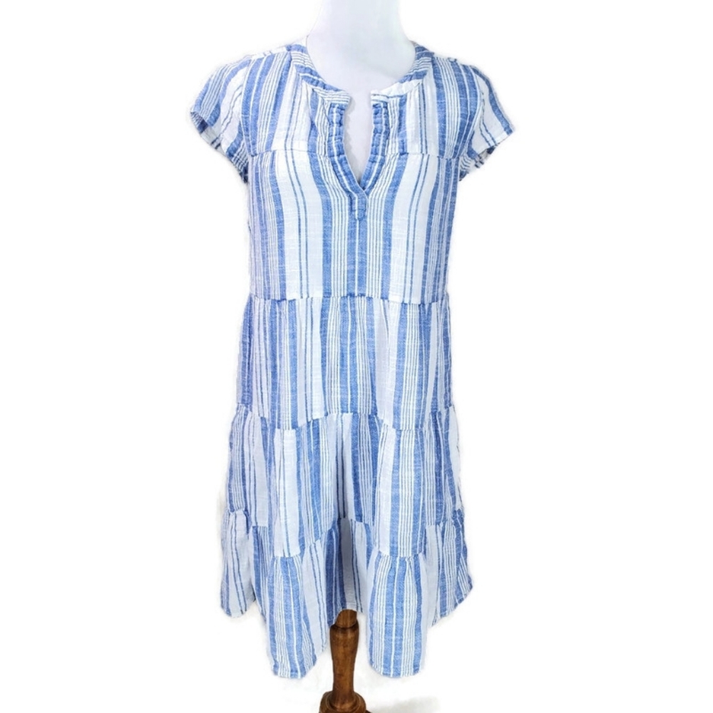 Roller Rabbit Montauk Pamela Cotton Cover-up Shirt Dress Beachy Vacation Cruise - Picture 5 of 14